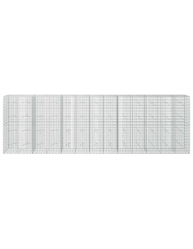 Gabione con Filo da 5 mm e Rete da 5x10 cm 650x20x200 cm