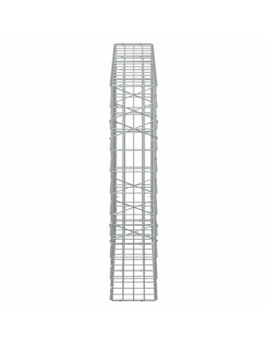 Gabione con Filo da 5 mm e Rete da 5x10 cm 150x20x100 cm