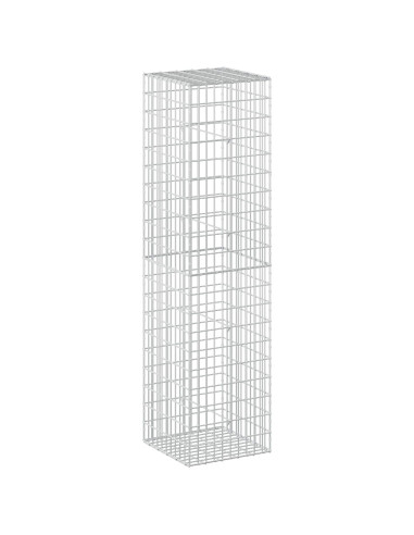 Gabione con Filo da 5 mm e Rete da 5x10 cm 50x50x200 cm