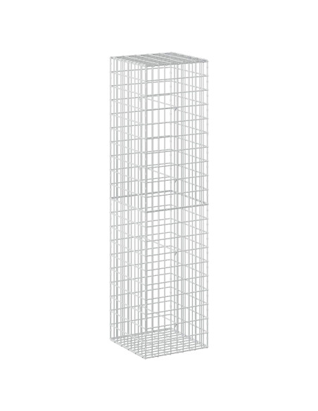Gabione con Filo da 5 mm e Rete da 5x10 cm 50x50x200 cm