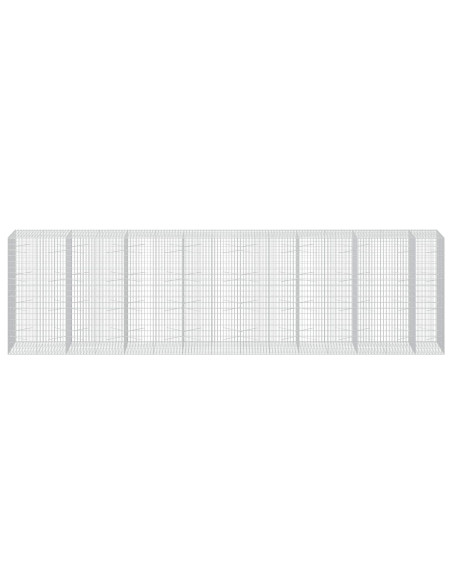 Gabione con Filo da 5 mm e Rete da 5x10 cm 750x100x200 cm