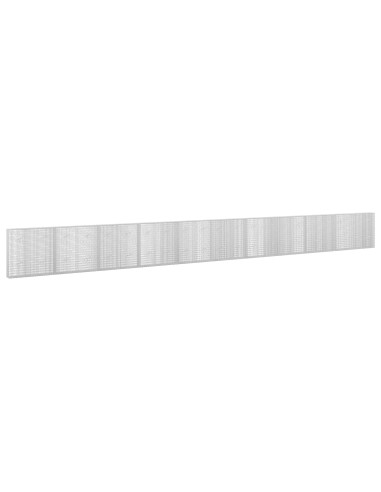 Gabione con filo da 3,5 mm e rete da 5x2,5 cm 1050x20x100 cm