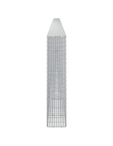Gabione con filo da 3,5 mm e rete da 5x2,5 cm 1050x20x100 cm