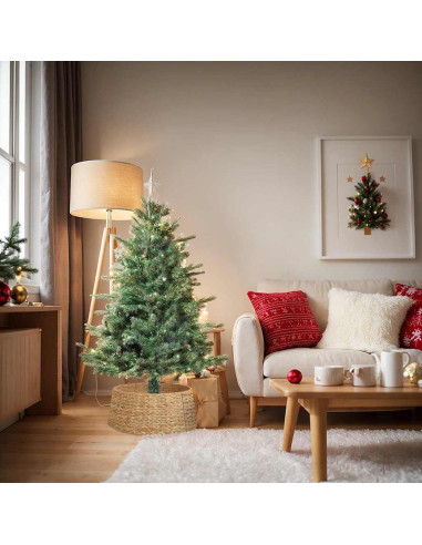 Collare per Albero di Natale Rotondo Marrone 75 x 75 x 25 cm