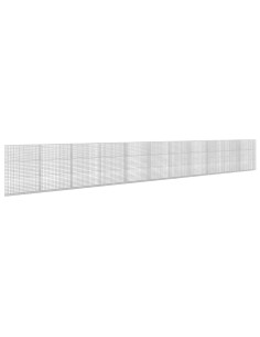 Gabione con filo da 5 mm e rete da 5x5 cm 1100x30x150 cm 2
