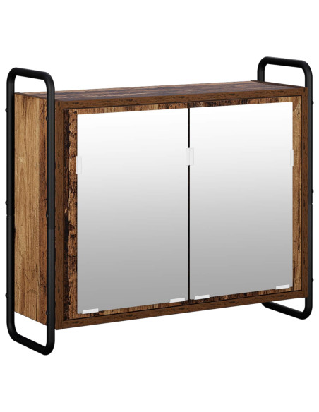 Set di Armadi da Bagno 4 pz Legno antico 40 x 36 x 181 cm