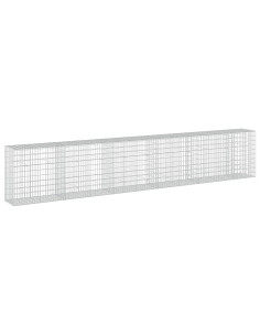 Gabione con Filo da 3,5 mm e Rete da 5x10 cm 550x50x100 cm 2