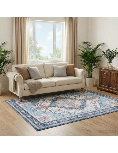Tappeto ORIZ Multicolore 200 x 200 cm 100% Poliestere
