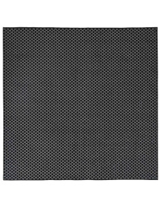 Tappeto ORIZ Motivo a rete nero 240 x 240 cm 100% Poliestere 2