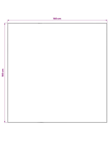 Tappeto ORIZ Motivo a rete nero 160 x 160 cm 100% Poliestere