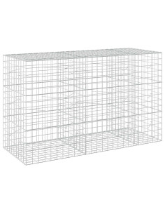 Gabione con Filo da 3,5 mm e Rete da 10x10 cm 250x100x150 cm 2