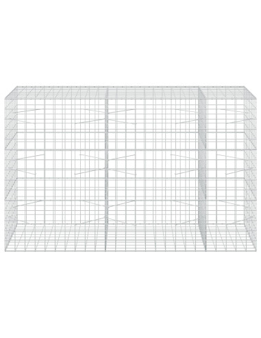 Gabione con Filo da 3,5 mm e Rete da 10x10 cm 250x100x150 cm