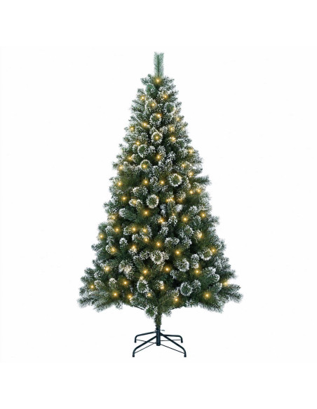 Albero di Natale artificiale 240 cm 300 LED Bianco caldo