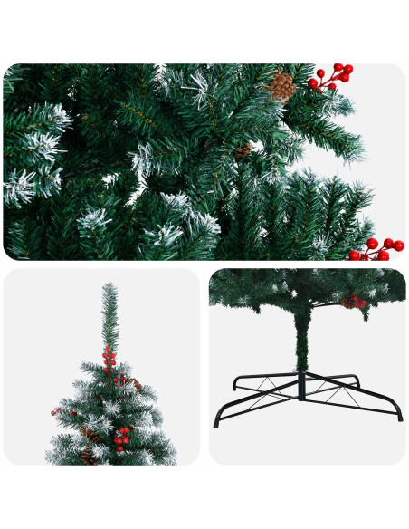 Albero di Natale artificiale 400 cm PVC e Acciaio
