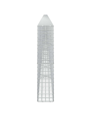 Gabione con filo da 5 mm e rete da 5x5 cm 1000x20x100 cm