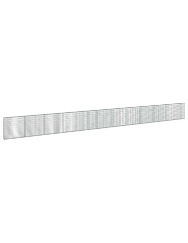 Gabione con Filo da 5 mm e Rete da 5x10 cm 1150x20x100 cm