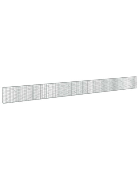 Gabione con Filo da 5 mm e Rete da 5x10 cm 1150x20x100 cm
