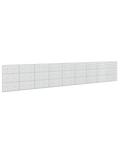 Gabione con Filo da 5 mm e Rete da 5x10 cm 900x10x150 cm 2