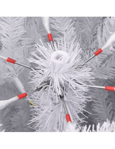 Albero Natale Artificiale Incernierato con Neve Fioccata 240 cm
