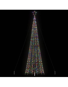 Albero di Natale a LED con Punte 1534 LED Colorato 500 cm