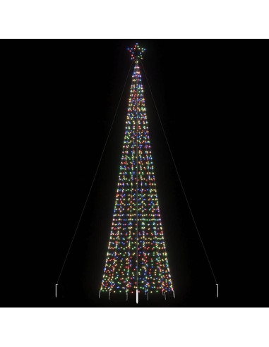 Albero di Natale a LED con Punte 1534 LED Colorato 500 cm