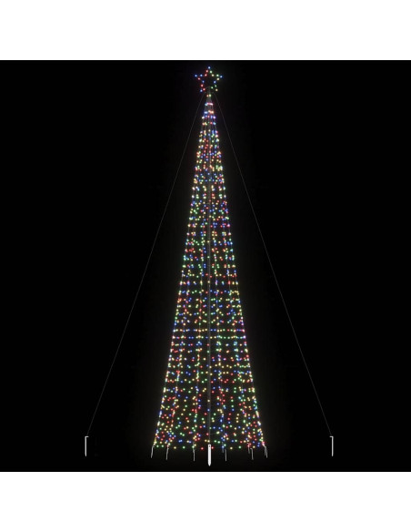 Albero di Natale a LED con Punte 1534 LED Colorato 500 cm