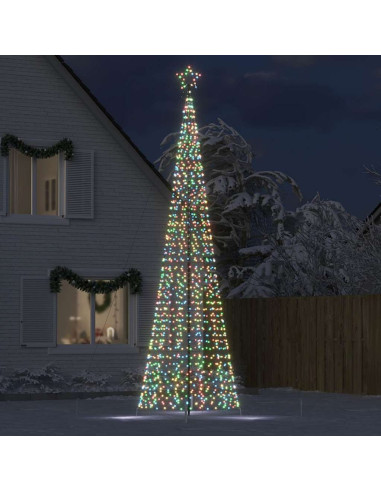 Albero di Natale a LED con Punte 1534 LED Colorato 500 cm
