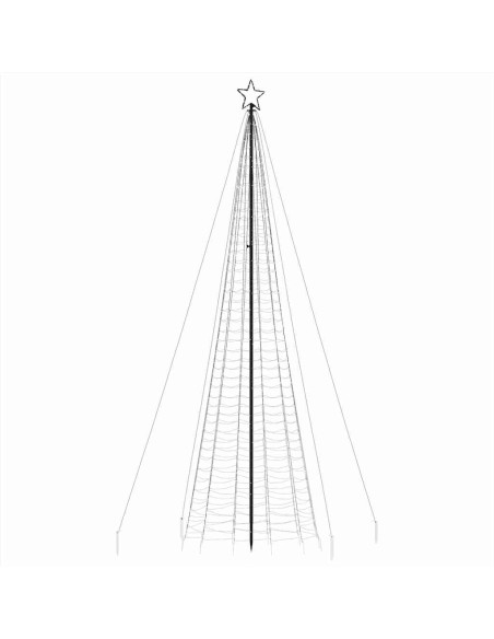 Albero di Natale a LED con Punte 1534 LED Colorato 500 cm