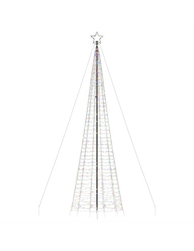 Albero di Natale a LED con Punte 1534 LED Colorato 500 cm