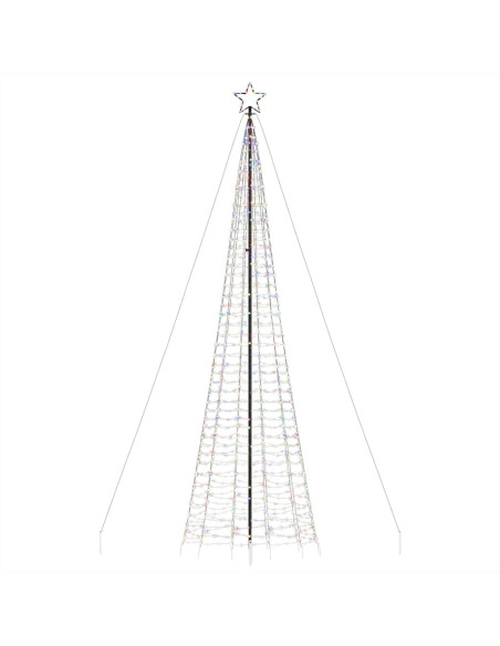 Albero di Natale a LED con Punte 1534 LED Colorato 500 cm