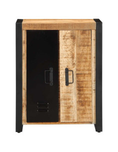 Credenza 55x35x70 cm in Legno Massello di Mango Grezzo
