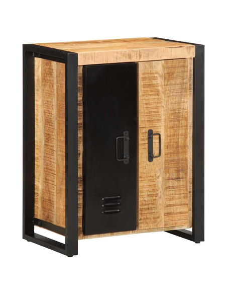 Credenza 55x35x70 cm in Legno Massello di Mango Grezzo