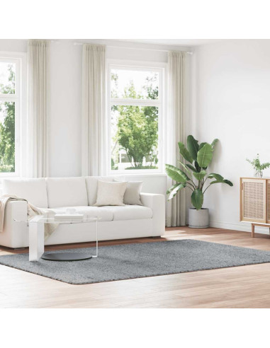Tappeto Shaggy a Pelo Lungo NAVARRA Grigio Chiaro 200x290 cm