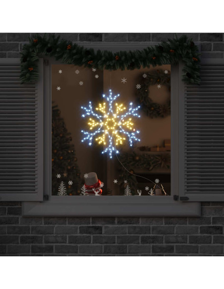 Fiocco di Neve di Natale Bianco caldo 56 x 49 x 0,7 cm PVC