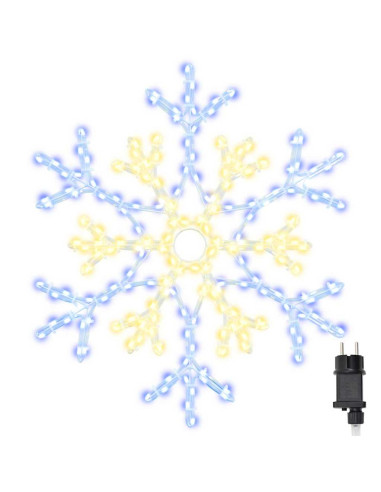 Fiocco di Neve di Natale Bianco caldo 56 x 49 x 0,7 cm PVC