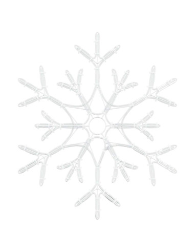 Fiocco di Neve di Natale Bianco caldo 56 x 49 x 0,7 cm PVC