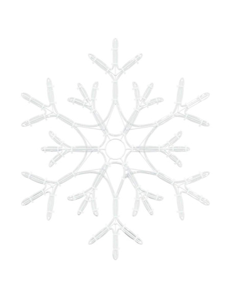 Fiocco di Neve di Natale Bianco caldo 56 x 49 x 0,7 cm PVC
