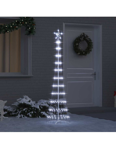 Albero di Natale LED Bianco freddo 51 x 51 x 190 cm Metallo