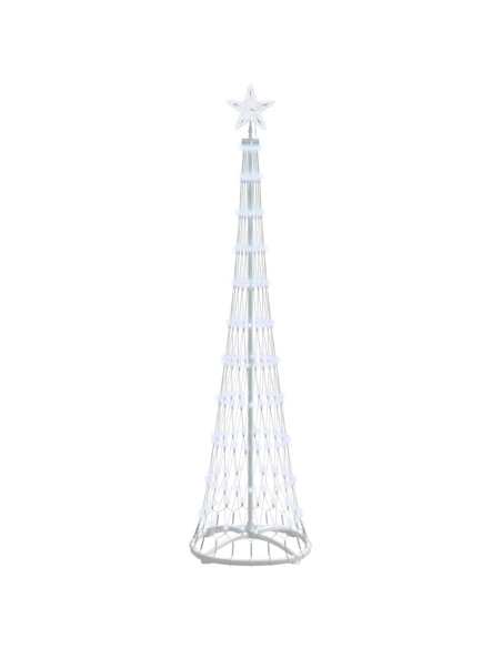 Albero di Natale LED Bianco freddo 51 x 51 x 190 cm Metallo