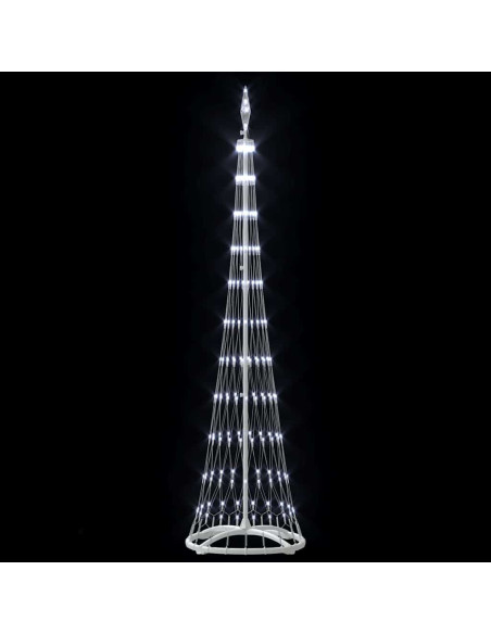 Albero di Natale LED Bianco freddo 51 x 51 x 190 cm Metallo