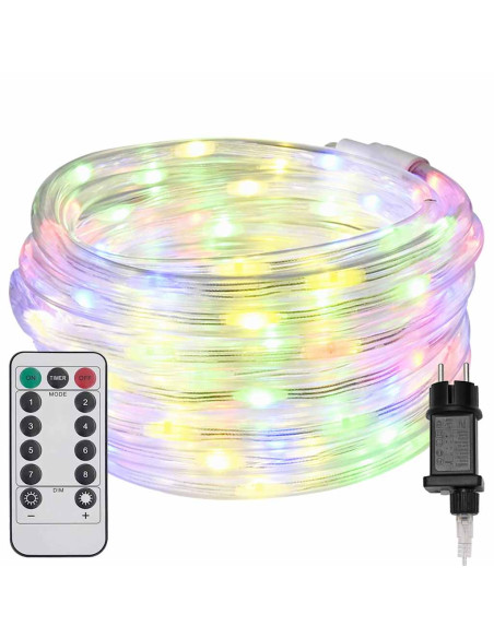 Luce a corda con 120 LED Multicolore 5 m PVC