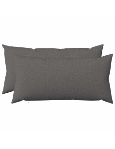 Cuscino con cuscino HEERLEN 2 pz Grigio Chiaro Tessuto 2