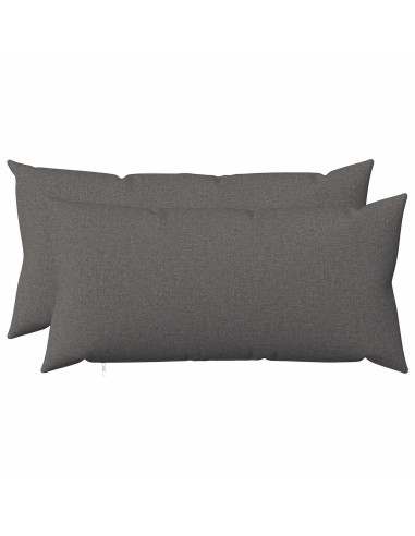 Cuscino con cuscino HEERLEN 2 pz Grigio Chiaro Tessuto
