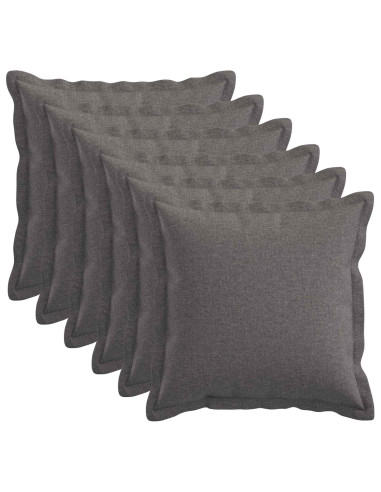 Cuscino con cuscino HOUTEN 6 pz Grigio Chiaro Lino