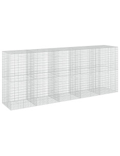 Gabione con Filo da 5 mm e Rete da 5x10 cm 500x100x200 cm 2