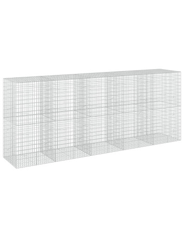 Gabione con Filo da 5 mm e Rete da 5x10 cm 500x100x200 cm