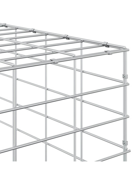 Gabione con Filo da 5 mm e Rete da 5x10 cm 500x100x200 cm