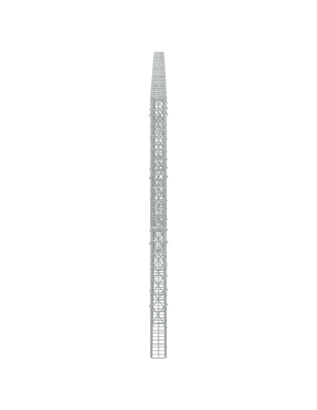 Gabione con Filo da 5 mm e Rete da 5x10 cm 600x10x200 cm