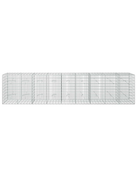 Gabione con Filo da 5 mm e Rete da 5x10 cm 450x20x100 cm