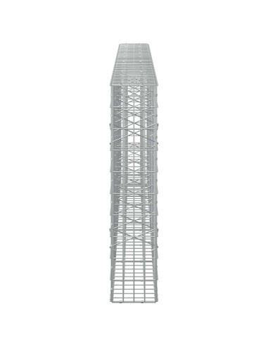Gabione con Filo da 5 mm e Rete da 5x10 cm 450x20x100 cm